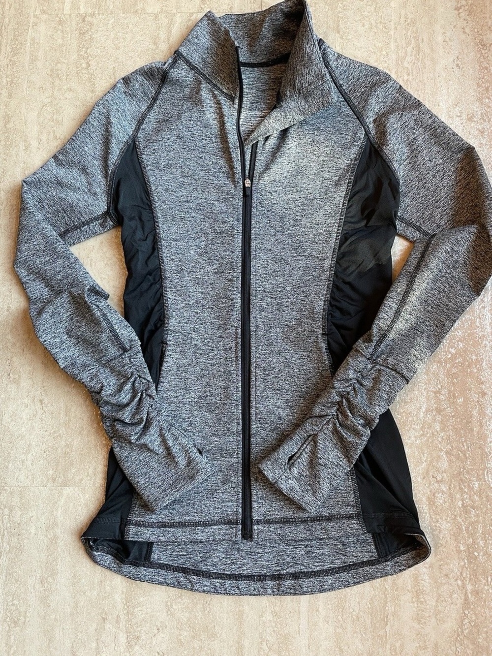 Victoria's Secret Sport VSX full-zip jacket in a grey heather